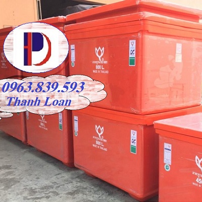 Thùng đá công nghiệp 450lit nắp rời có chân./ 0963.839.593 Ms.Loan Thung-da-800lit-giu-lanh