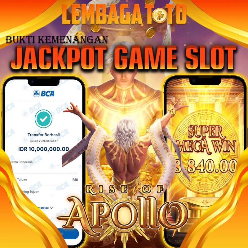 BUKTI JACKPOT 27 SEPTEMBER LEMBAGATOTO RISE OF APOLLO   Rp.10.000.000,- LUNAS