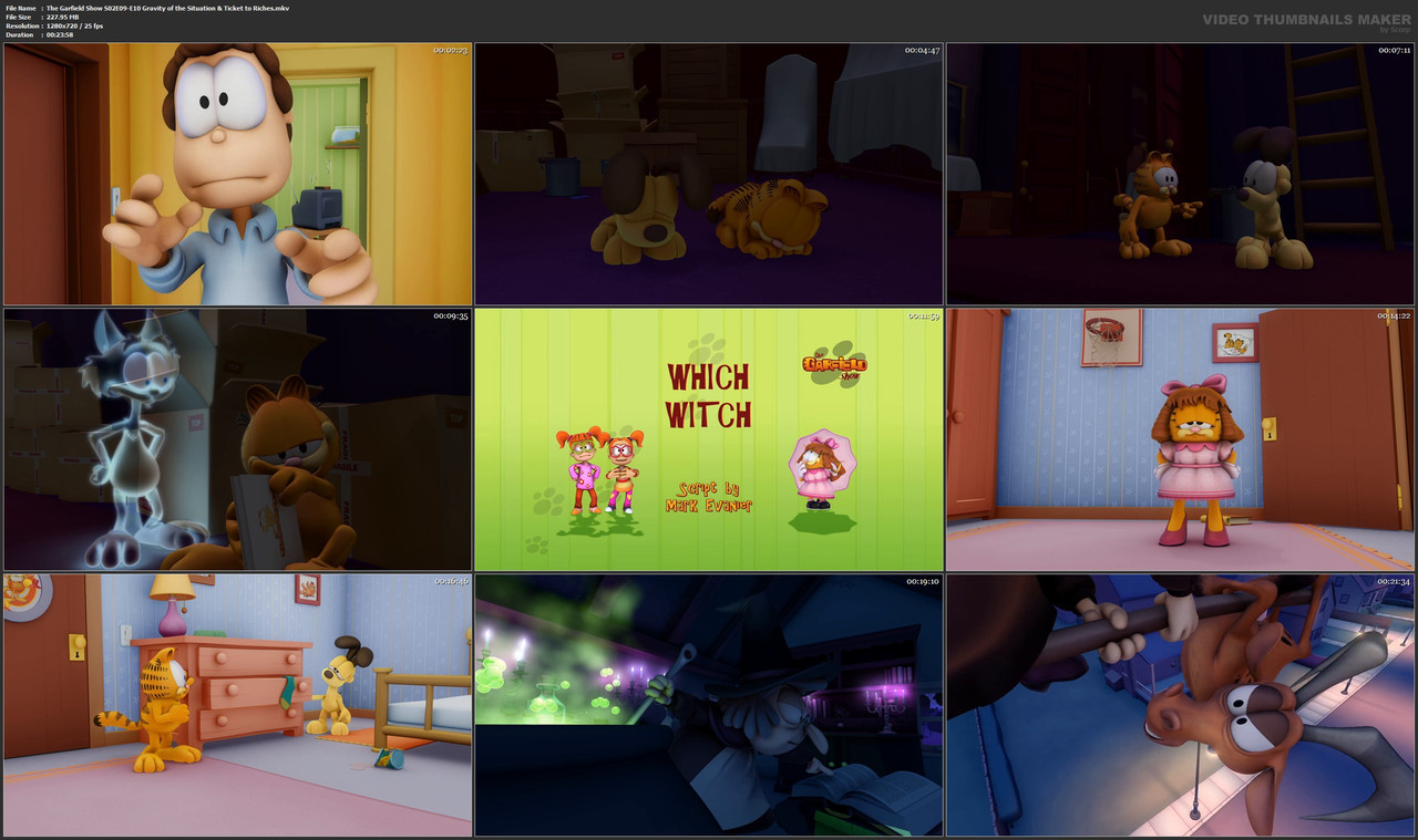 The Garfield Show S02E09-E10 Gravity of the Situation & Ticket to Riches.mkv