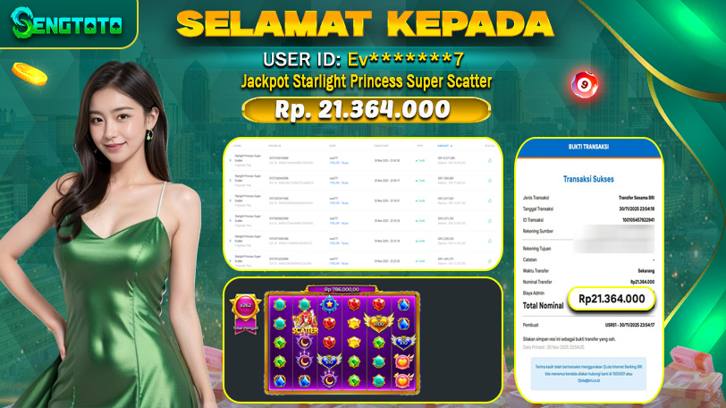 BUKTI PEMBAYARAN SLOT STARLIGHT PRINCESS SUPER SCATTER