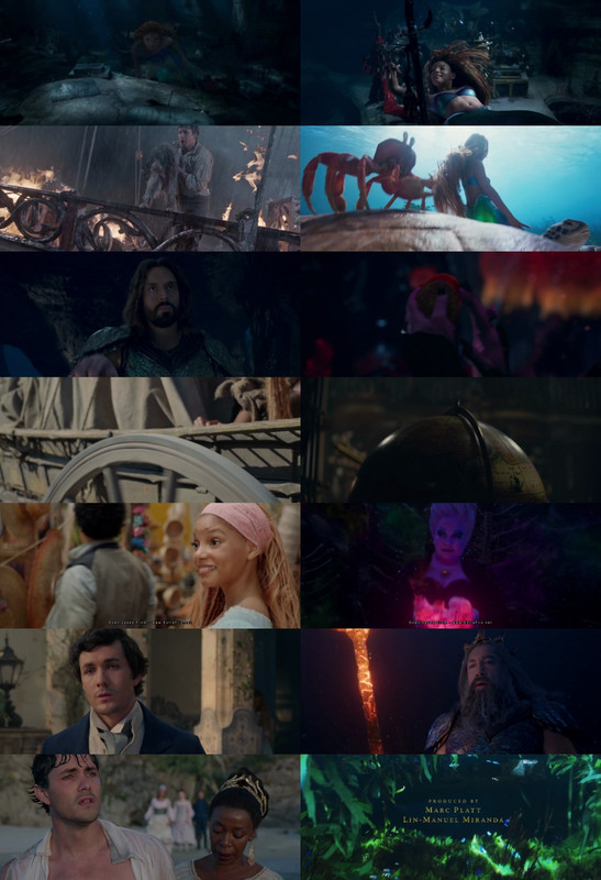 The Little Mermaid (2023) 1080p | 720p | 480p BluRay [Hindi (हिन्दी) + English] DD5.1 ESub