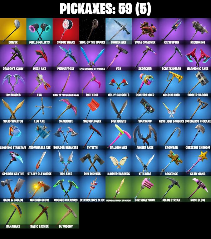 pickaxes comp