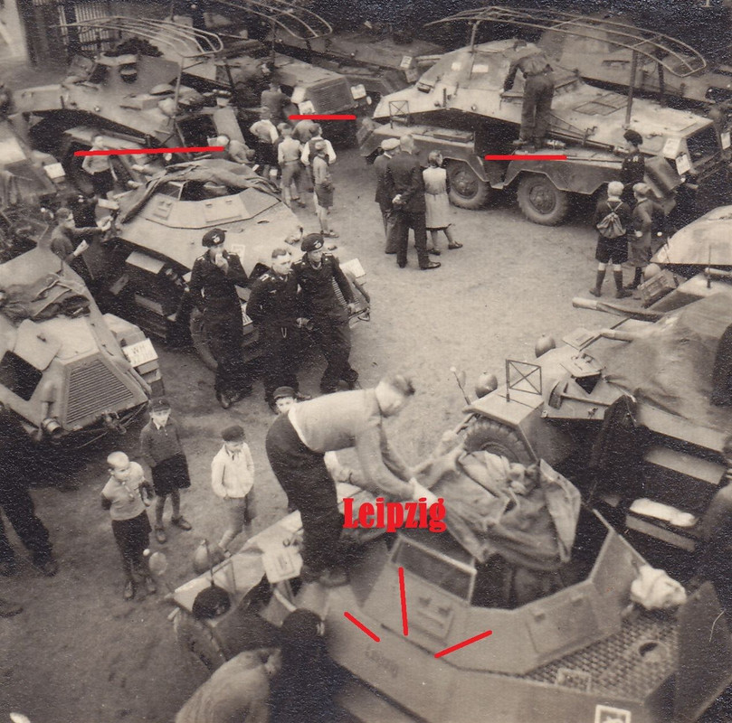 6 Sd.Kfz 221 Panzerspähwagen Name Leipzig Regime