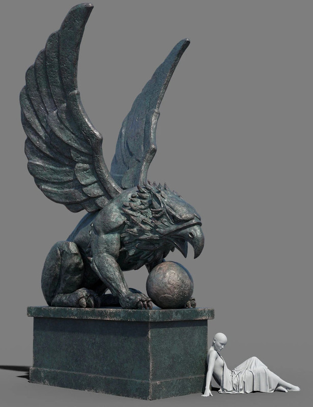 Griffin Statue