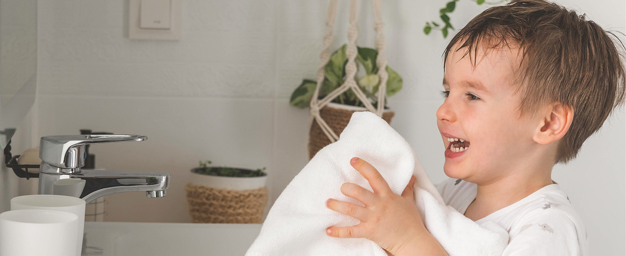 Luxury Bamboo Washcloths - 10 Pack Towel Set