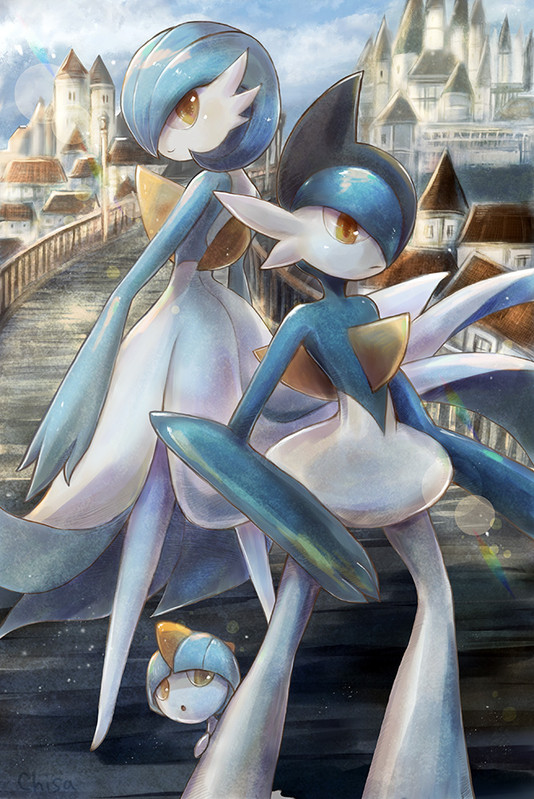 gardevoir-gallade-and-ralts-pokemon-draw