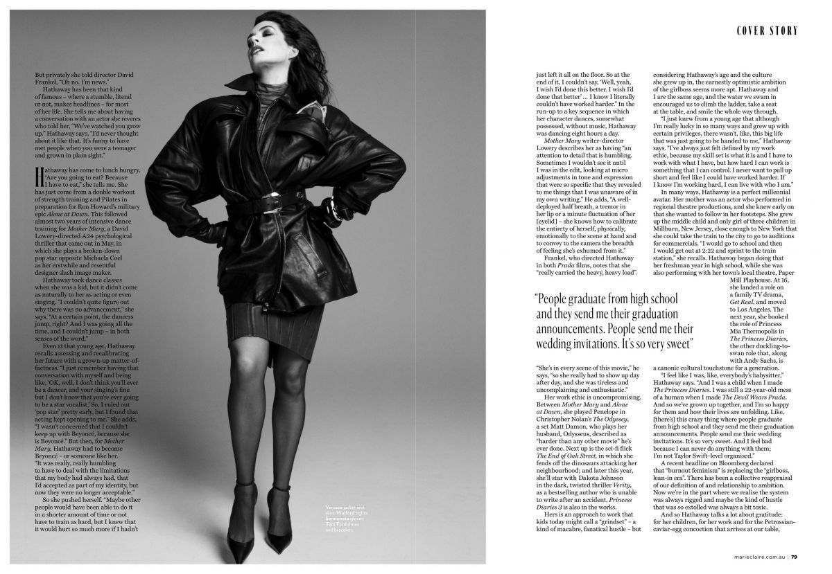 anne hathaway in marie claire australia september 2026 2