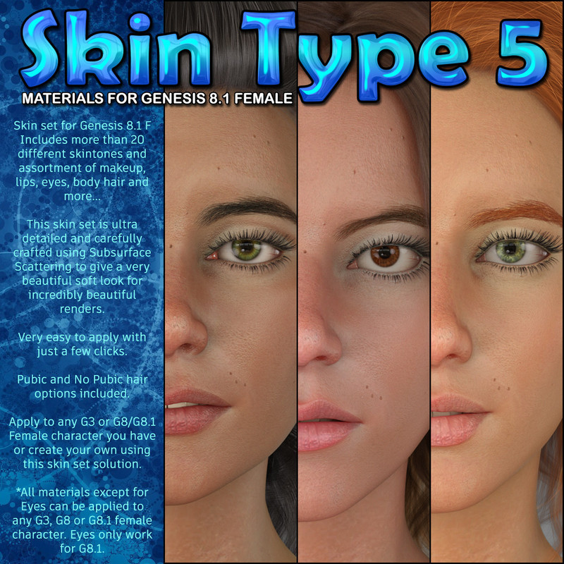 Exnem Skin Type 5 For Genesis 8.1 Female