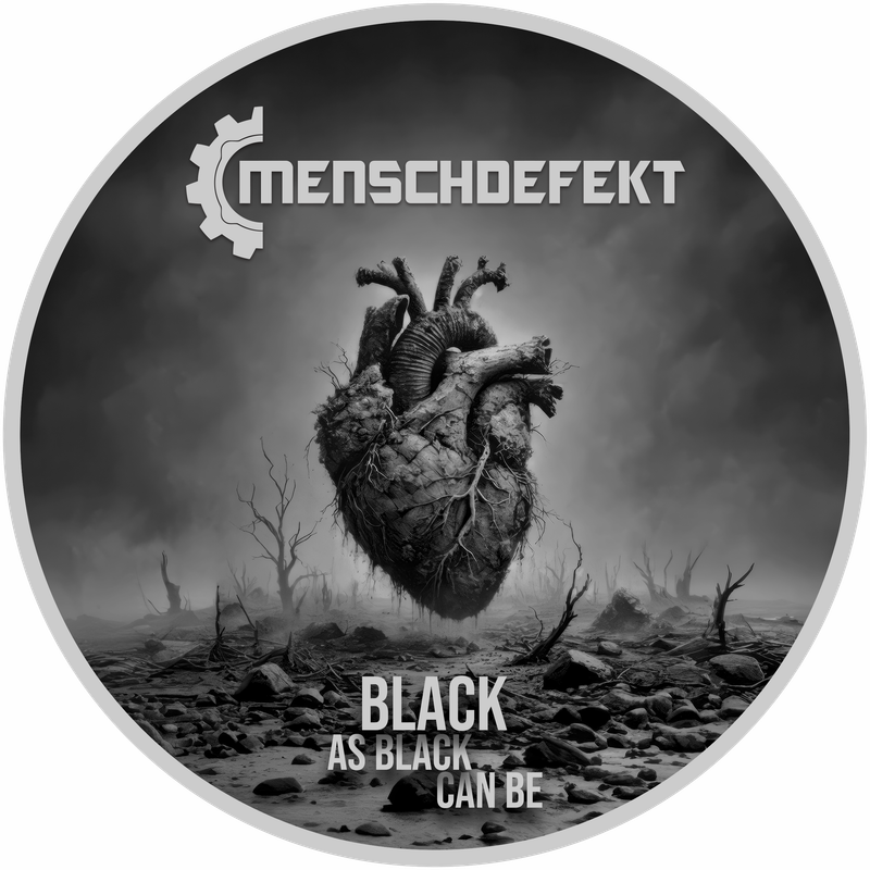 Black As Black Can Be Sticker