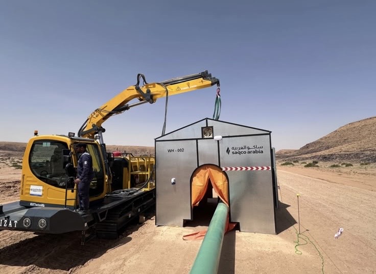 Equipment during construction work