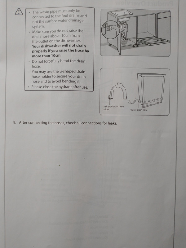 New dishwasher not draining properly : r/Plumbing