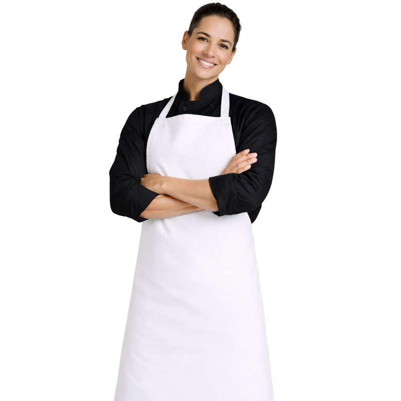 Poly Cotton Apron Front View