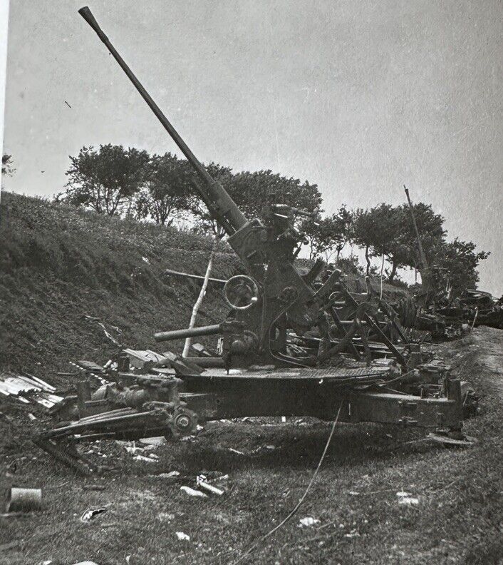 Foto Technik Flak Fahrzeug WH Soldaten Kriegsschäden Zerstörung 1941.