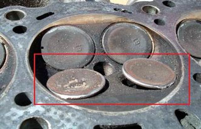 Bent-Valves-Caused-By-A-Broken-Timing-Belt