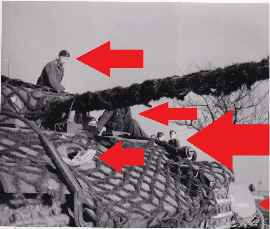 Foto,Endkampf Küstrin 1945,Felddivision,Panzer V,Oderfront,MG,Panther,Tarnung