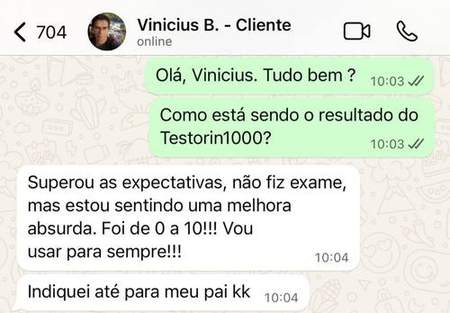 Depoimento cliente Testorin