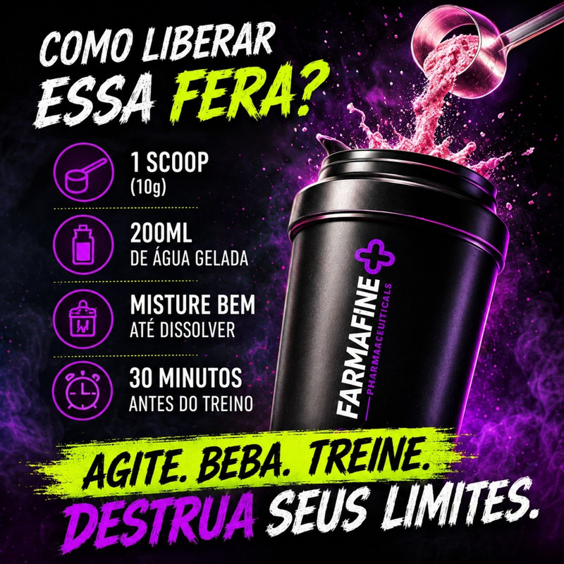 Como preparar o Pré-Treino Farmafine