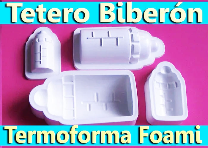 Molde Fomy tetero termoforma baby shower foamy biberón fomi goma eva