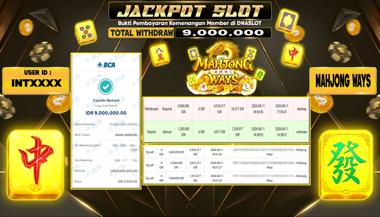 JACKPOT SLOT MAHJONG WAYS 1  11 AGUSTUS 2026