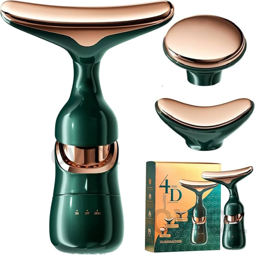 3-in-1 Electric Facial & Neck Massager for Face Lifting