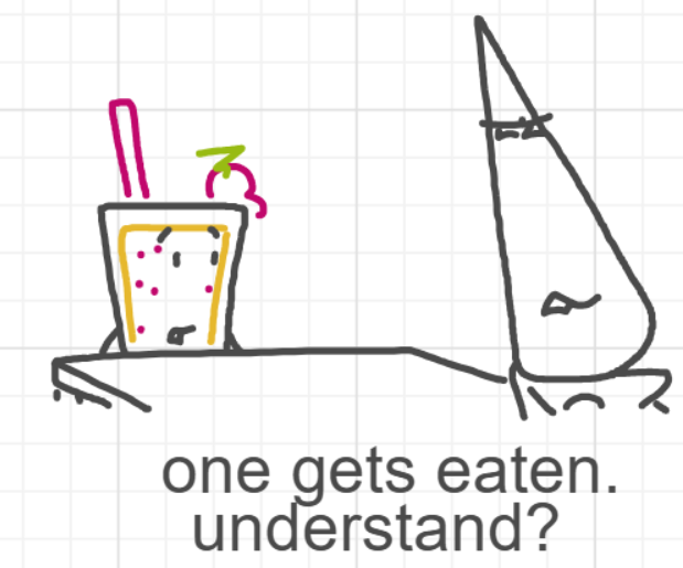A panel from A Murder On The, episode six of the Board Boards object show by Furretwalk/WalkingFurret.