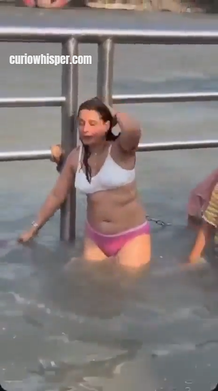 Haridwar Woman Bathing Viral Video