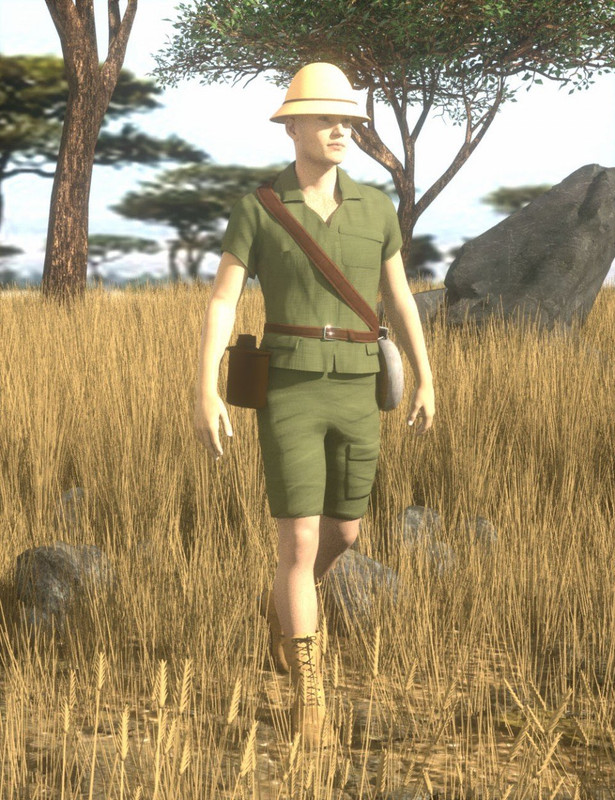 African Safari Outfit for Genesis 8 Male(s)