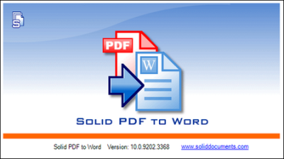 Solid PDF to Word 10.0.9202.3368