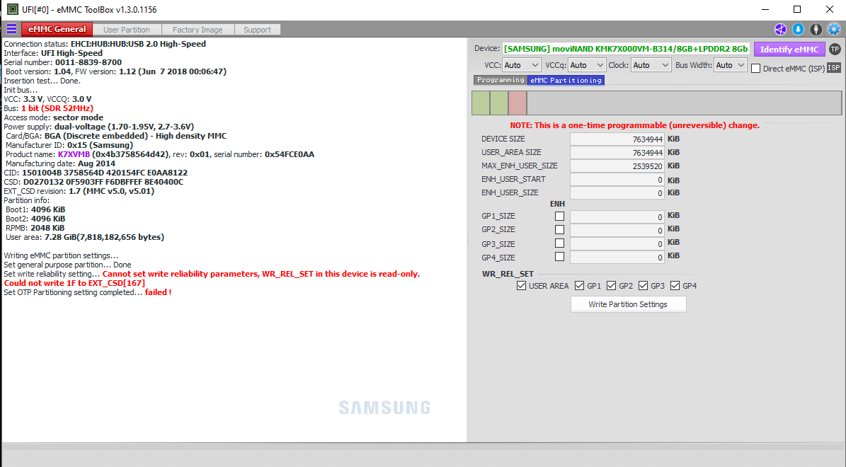 What is EXT_CSD in eMMC?