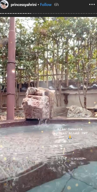 Suasana tempat onsen yang dipesan Syahrini