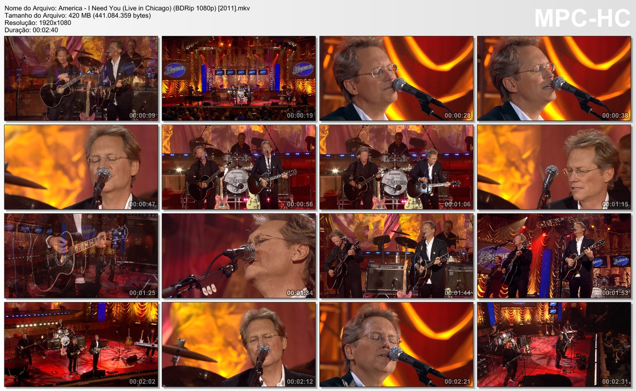 America - I Need You (Live in Chicago) (BDRip 1080p) [2011]