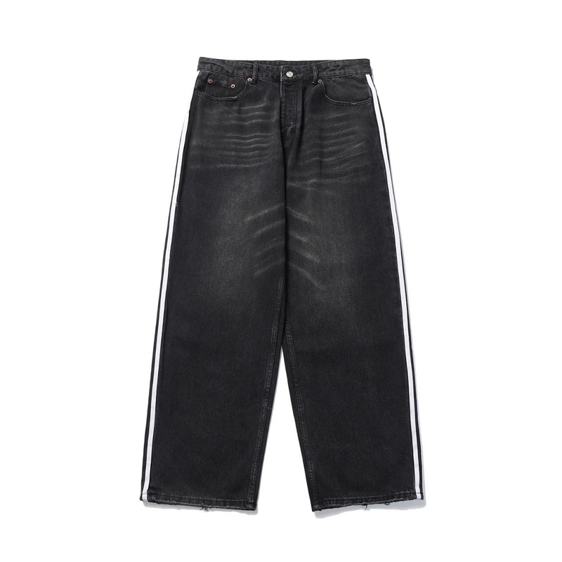 Pantalones Baggy Balenciaga x Adidas Negro