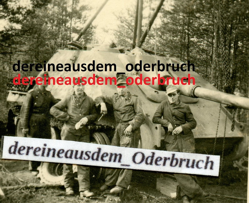 Foto schwere Panzerjäger Jagdpanzer V Jagdpanther Feldwerkstatt