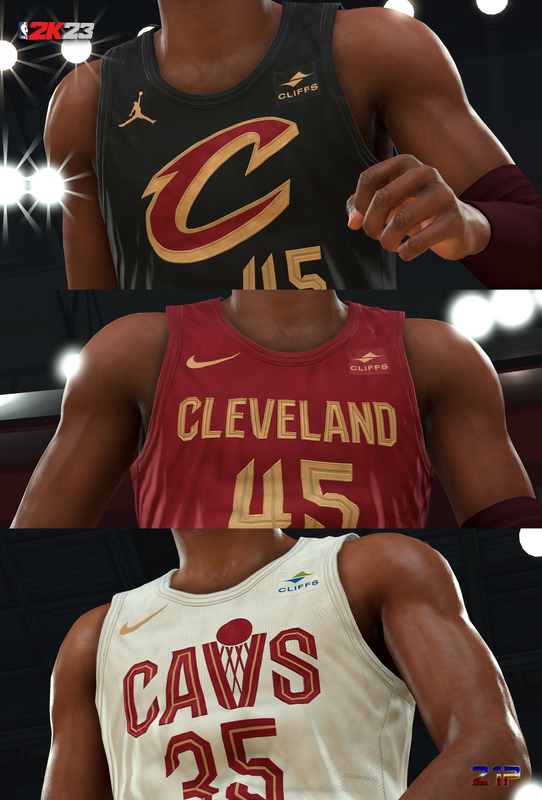 NBA 2K13 Cleveland Cavaliers Jersey Pack Mod 