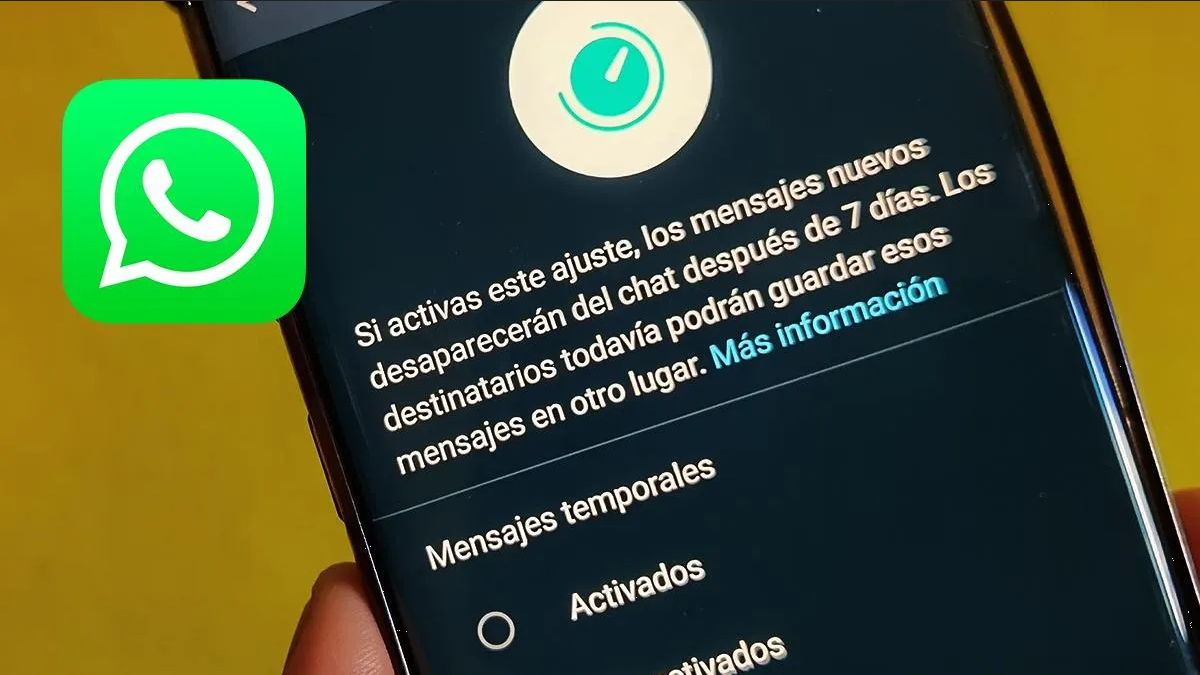¿Cuál es la mejora que hizo WhatsApp a los mensajes temporales?