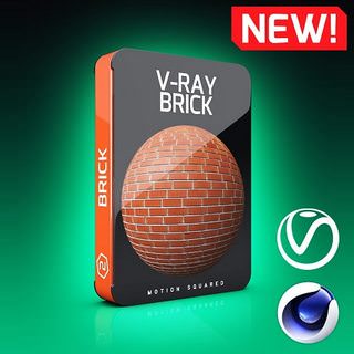 Motion Squared - V-Ray Brick Texture Pack for Cinema 4D