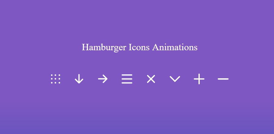 Анимация иконки гамбургер
