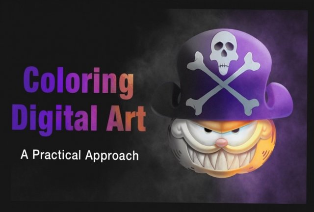 Coloring Digital Art: A Practical Approach