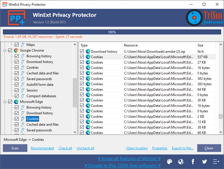 WinExt Privacy Protector 1.0