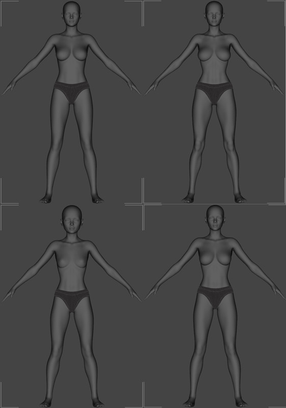 Exart3D - 4 Female Characters [For Genesis 9]