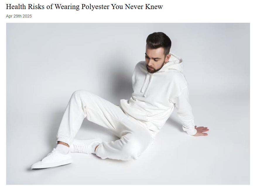 Riesgos poliéster ropa deportiva