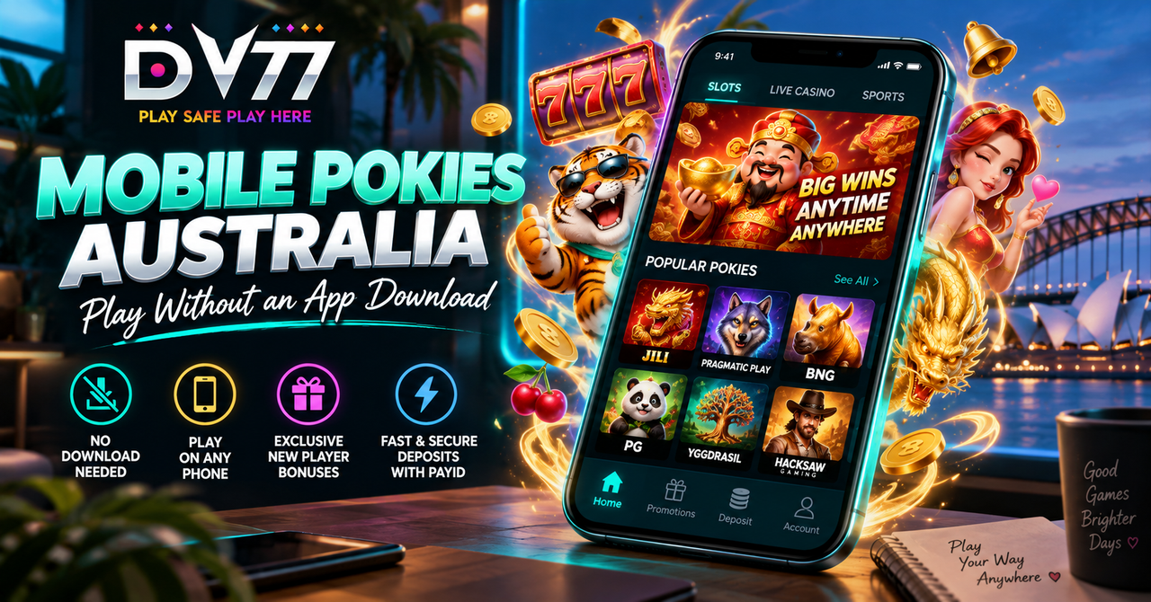 DV77 mobile pokies australia