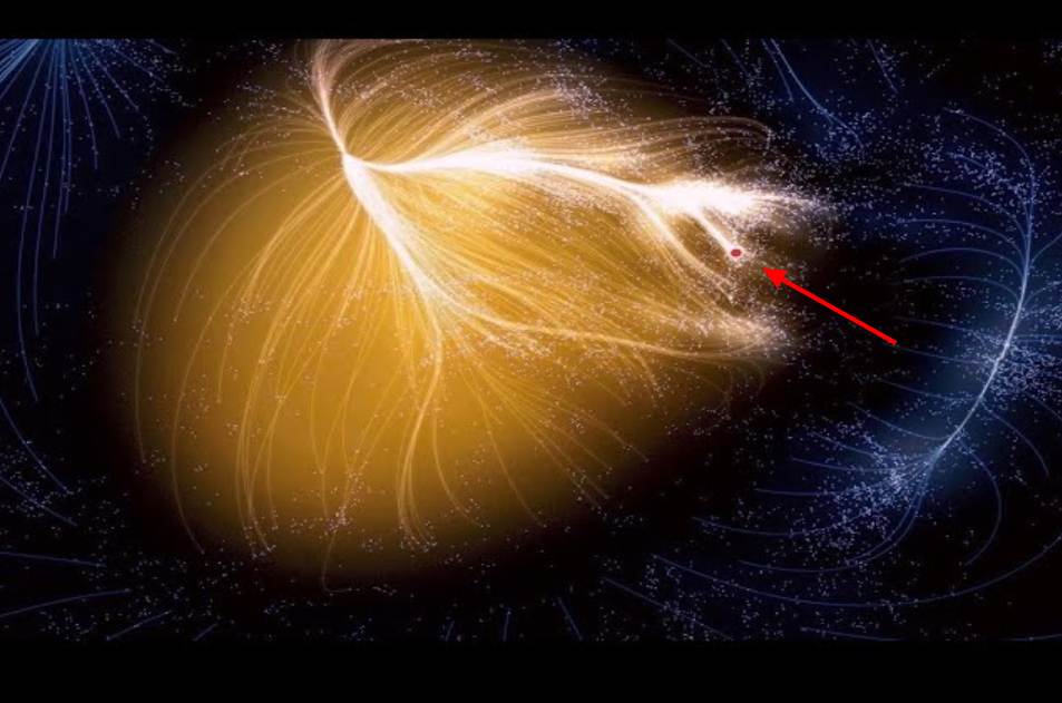 prima mappa di un colossale superammasso di galassie noto come Laniakea