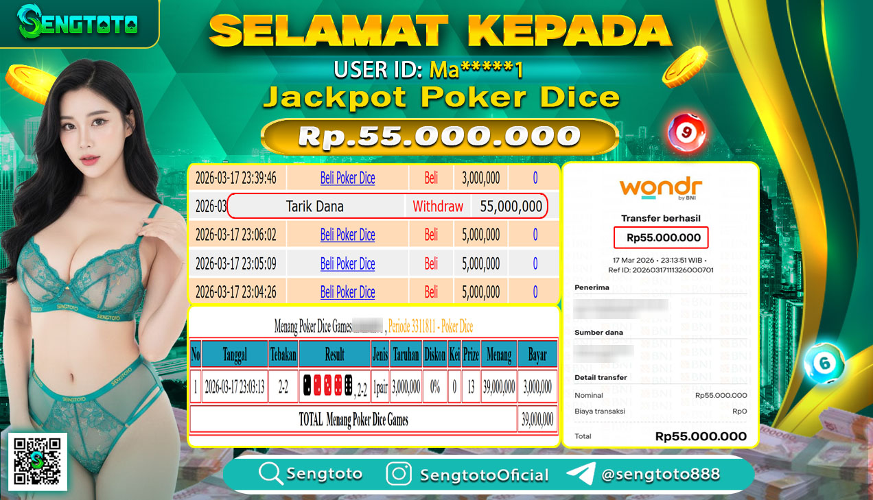 BUKTI PEMBAYARAN LIVEGAME POKER DICE