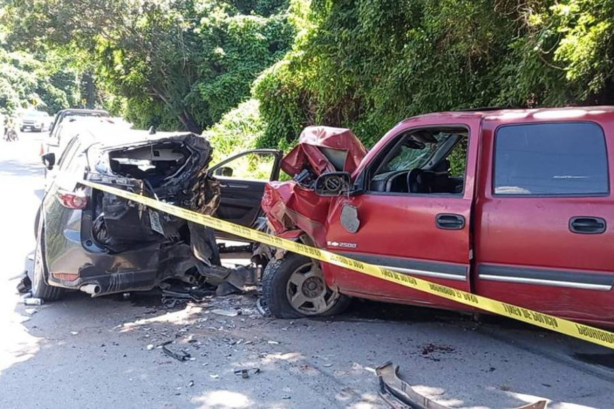 Hallan restos humanos cuando atienden un accidente vial, estaban en una bolsa