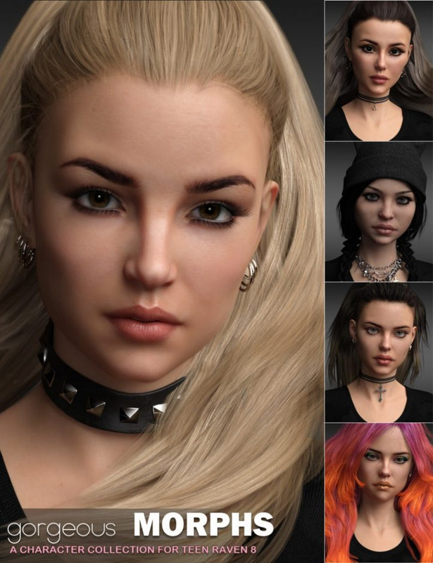 Gorgeous Morphs for Teen Raven 8 Gorgeous Morphs for Teen Raven 8