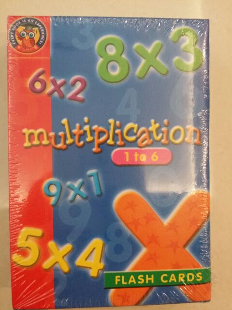 Baby Flash Card 32cards Multiplication 1to6 Malaysia