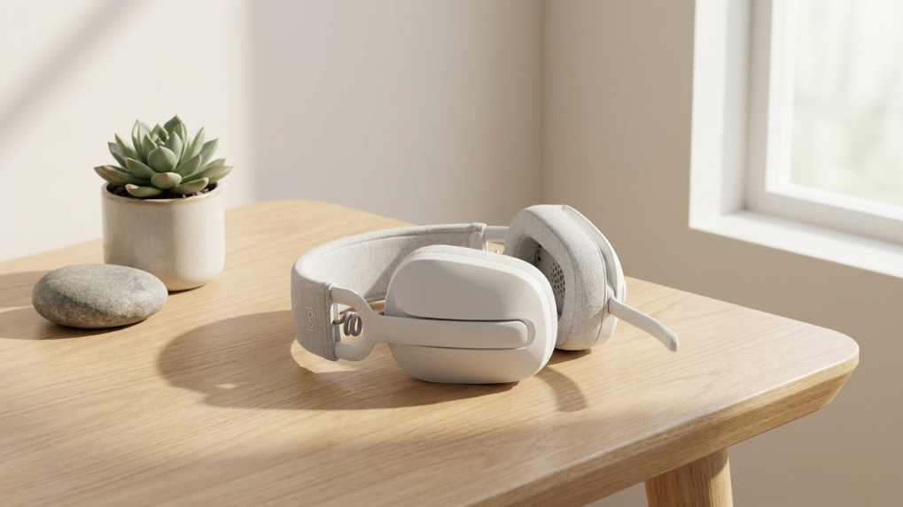 Headset Logitech Zone Vibe 100 Wireless White (981-001218)