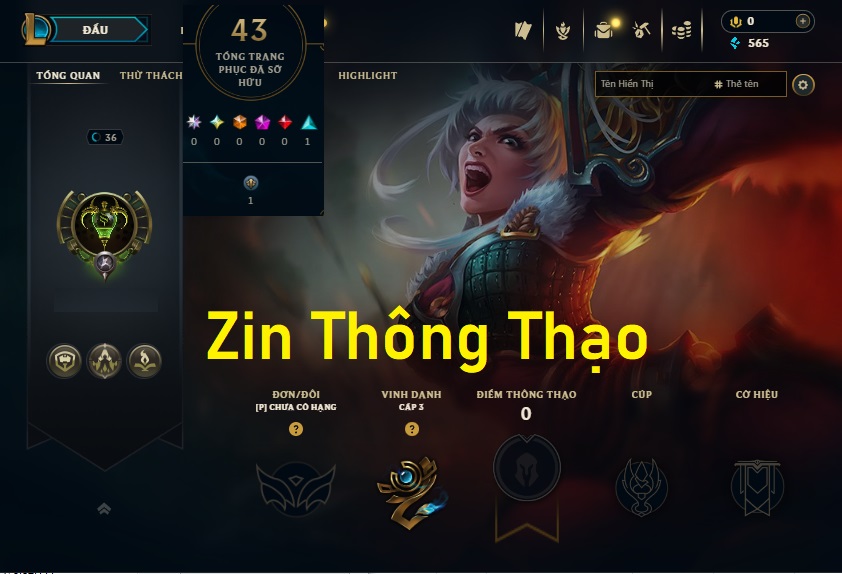 Acc LMHT # - Không Khung