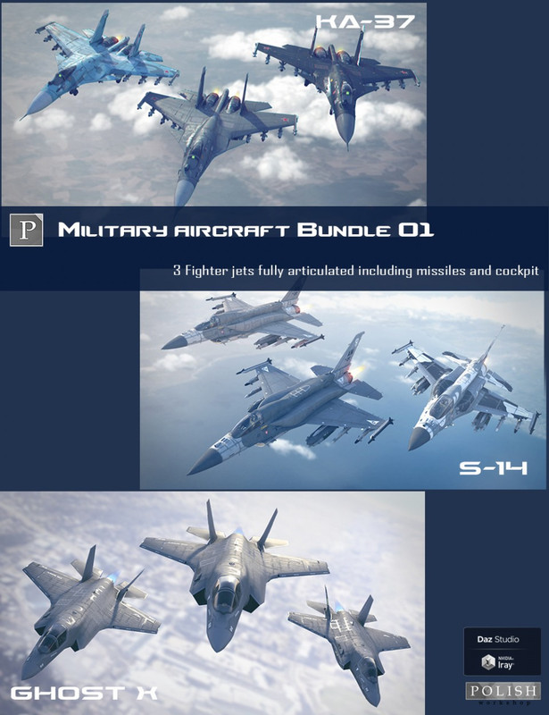 military aircraft bundle 01 00 main daz3d